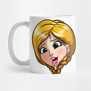 Pigtail Princess Mug